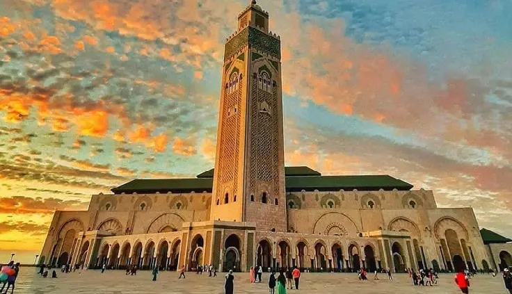 Casablanca Hassan II Mosque and Moroccan architecture