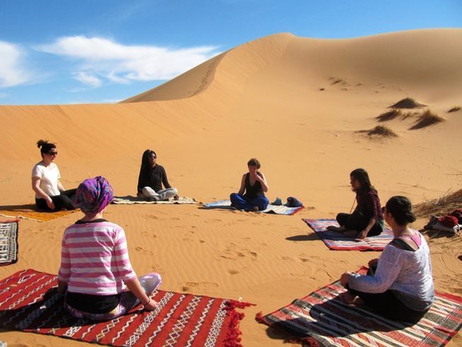 Women participating in creative workshop session