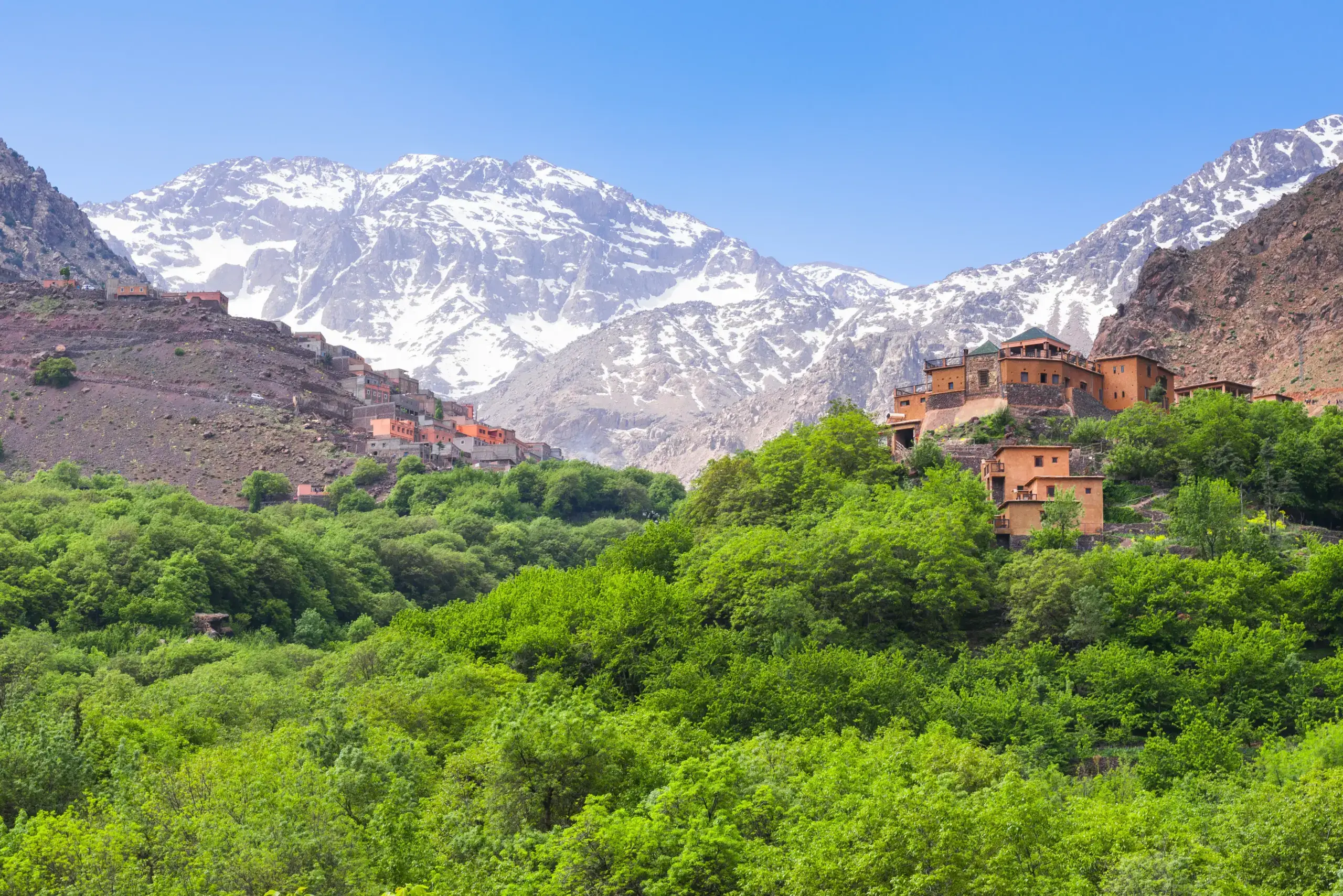 Traditional Berber village in Imlil Valley