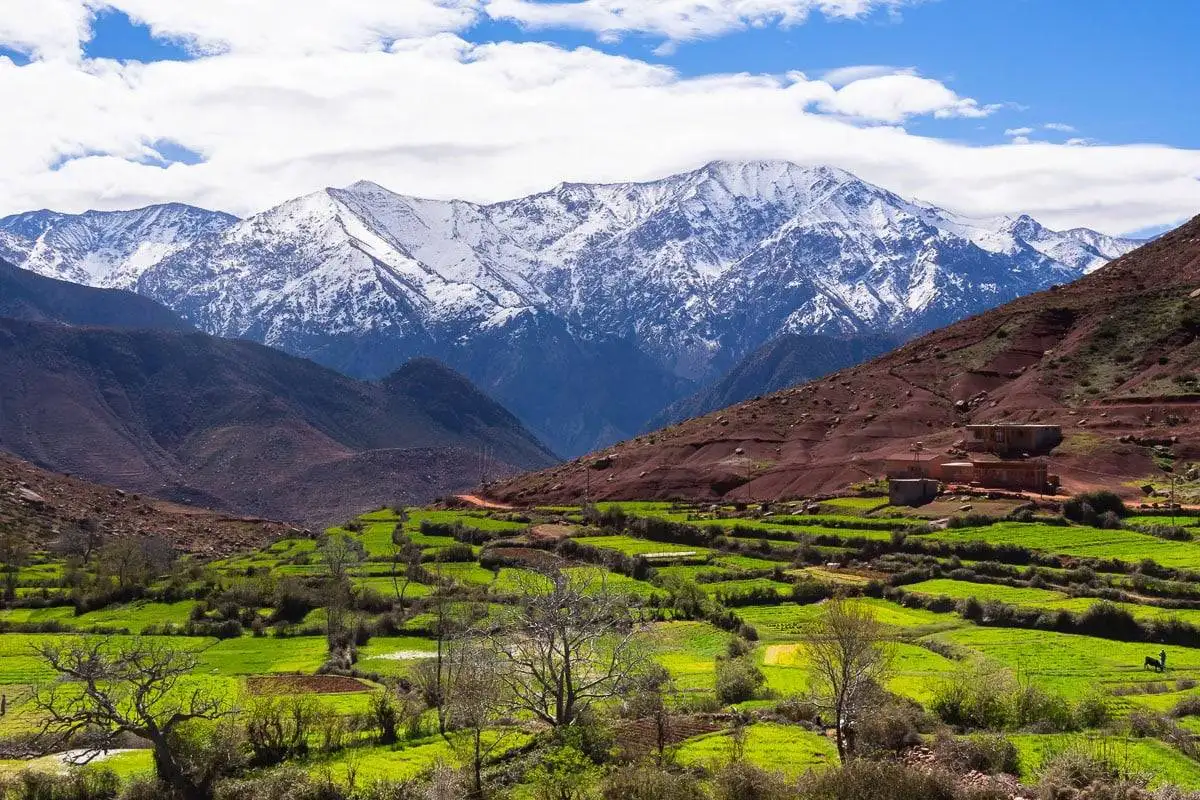 Ourika Valley in Atlas Mountains